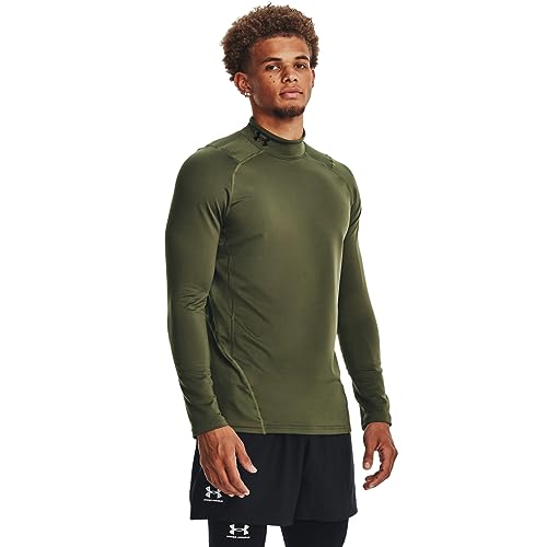 Under Armour Men's ColdGear Armour Fitted Mock, (390) Marine OD