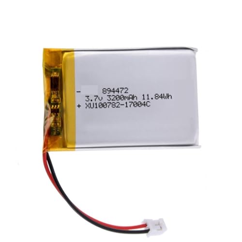 Batería 894472 3.7V 3200mAh 1 Unidad recargable de polímero de litio