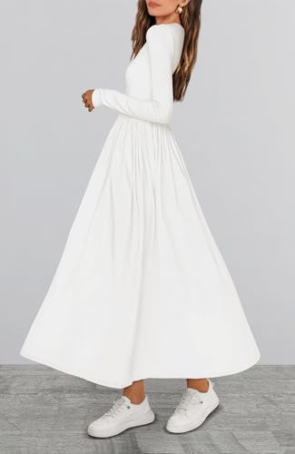 BTFBM Casual Long Sleeve Dresses Spring Dresses 2025 Wedding Guest Dress Midi Dress Flowy Bohemian Long Dress