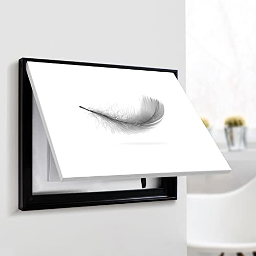 Boîte de distribution électrique cachée par une peinture décorative 40 x 50 cm