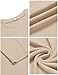 Ekouaer 2 Pack Mens Long Sleeve Shirts Crew Neck Sweatshirts Fleece Base Layer Thermal Undershirts Slim Fit Pullover Tee Tops Black/Khaki XXXL