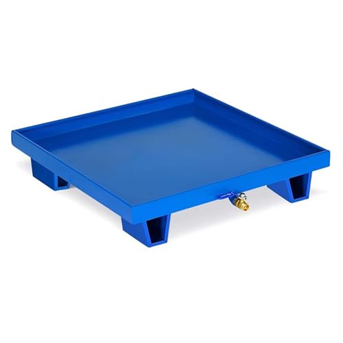 Plateforme de confinement des déversements bleue modulaire avec sortie de drainage
