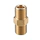 VekAuto Hochdruckreiniger-Anschluss, 13mm G1/4 männlicher Adapter aus Messing Schraubenschlauchanschluss Universal für Hochdruckreiniger Schnellkupplung Messing Kupferfarben