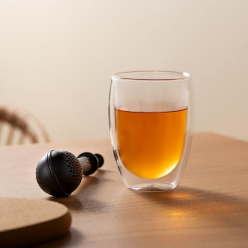 Bodum PAVINA Double-Walled Glasses - Pack of 2, 350ml Latte Cups - Dishwasher Safe Thermal Borosilicate Glass - Image 5