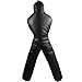 6FT Wrestling Dummy Grappling Dummy, Unfilled Hollow Design, Anti Burst Black Space Leather, MMA BJJ Training Equipment for Adults, Heavy Duty Martial Arts Practice Partner