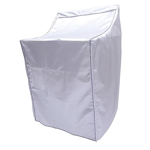 RORPOIR 洗濯機カバー シルバー ポータブル洗濯機カバー トップロード乾燥機カバー トップ