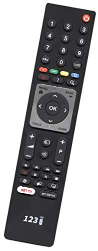 [BELIFE] Ersatz Grundig TV-Ersatzfernbedienung Funktioniert mit für Allen Grundig Fernsehgeräten mit Netflix Taste