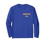 Fallout Front and Back Vault-Tec Vault Suit 33 TV Show Langarmshirt, Unisex für Erwachsene, Königsblau, XL ...