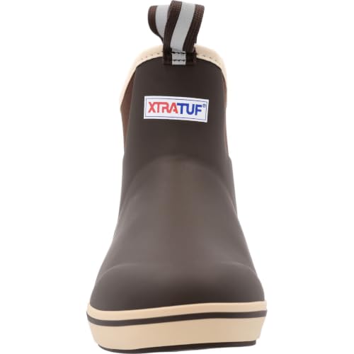 Image of XTRATUF 6 inch Men's Ankle Deck Boot - Lightweight, 100% Waterproof Rubber Footwear - Non-Marking, Slip-Resistant Outsole - Moisture-Wicking Liner