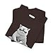 Lama Cat Inner Peace Loading T-Shirt Design | Grumpy Cat | Yoga Shirt | Men and Women | Sarcastic Mindfulness Gift | IPL-BW Dark Chocolate