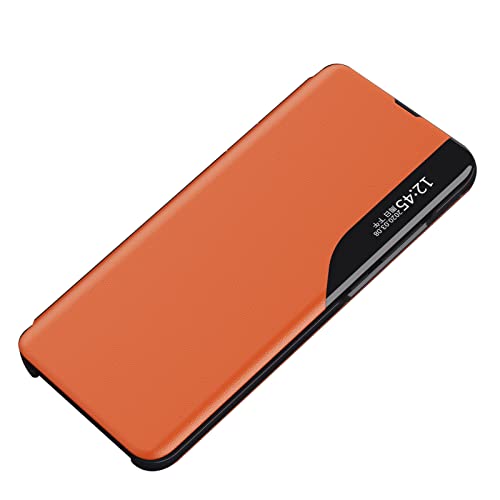 Coque Galaxy S22 Ultra orange housse smart view protection