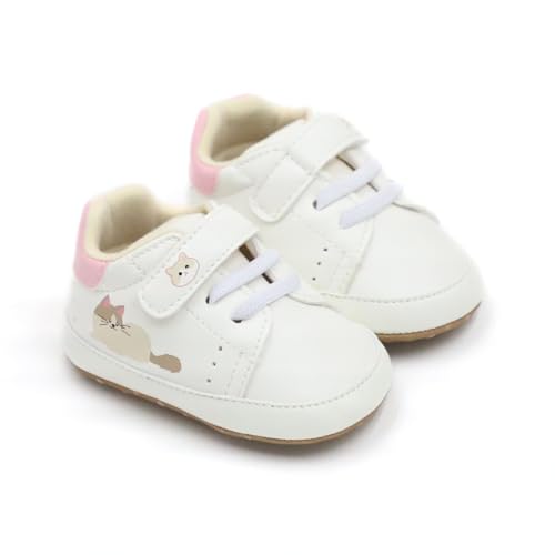 Baby Boys Girls Cat Shoes PU Leather Sneakers Infant First Walking Shoes Toddler Crib Shoes Newborn Flat