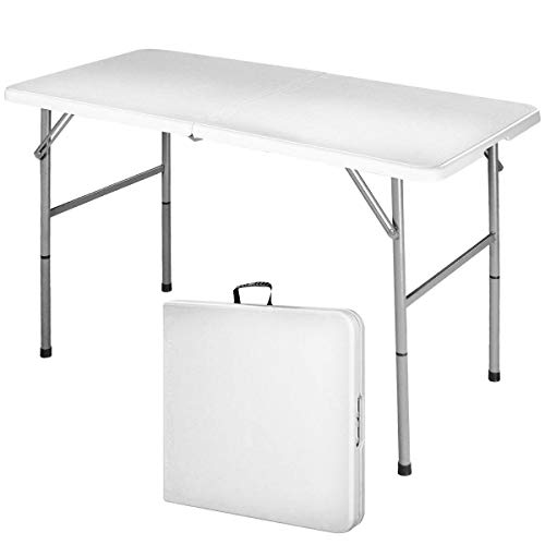 COSTWAY Mesa Plegable para Camping Jardín Picnic Fiesta BBQ Playa Mesa Portátil para Exterior Al Aire Libre Carga Máxima 150 kg (122cm x 61cm x 72cm)