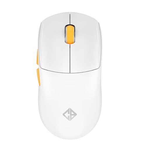 Image of Cosmic Byte Atlas Tri-Mode Gaming Mouse with 12000 DPI PixArt PAW3311 Sensor, 1000Hz Polling Rate, 57g Lightweight, PTFE Feet, Paracord Cable, 20M Clicks, 500mAh Battery (White)