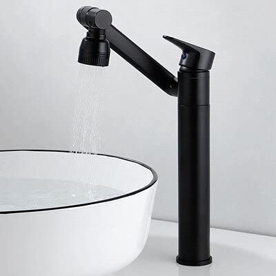 Mitigeur de salle de bains en Bronze Antique - Finition Black Tall haut de gamme