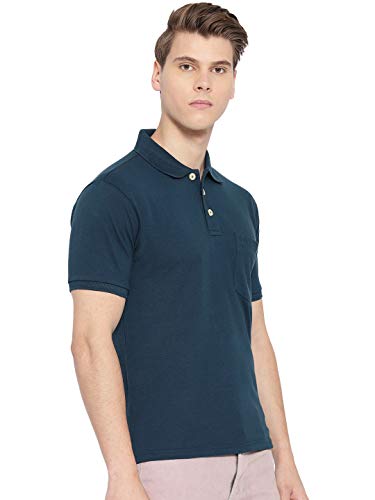 Image of CHKOKKO Men's Polo Cotton Regular Fit Half Sleeves T-Shirt with Pocket