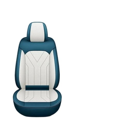 Housses de siège pour BMW Série 5 résolvant l'usure des sièges auto | Set complet bleu et blanc