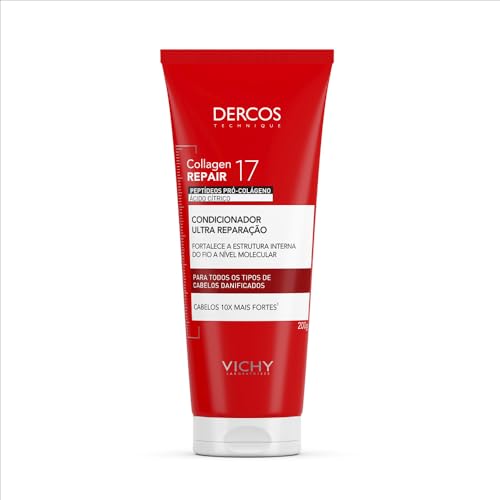 Condicionador Antiqueda e Antiquebra Vichy Dercos Collagen Repair 17, 200ml