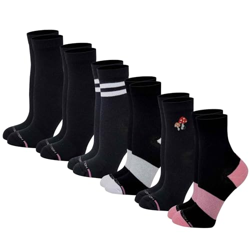 Image of Mid-Crew Compression Socks | Half-Cushion | Dr Motion ( 6 Pairs )