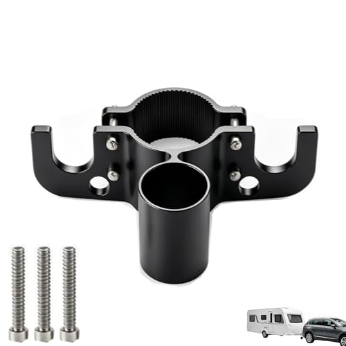 Trailer Towing Organizer 7 Way Plug Heavy Duty Trailer Chain Wire Harness Holder Trailer Towing Organizer for 7 Way Plug Aluminum Trailer Chain Holder (1PC)