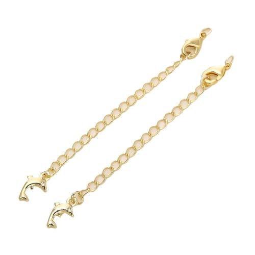 Yiodauh �����`�F�[�� 100�� 14/18K �����b�L �^�J �e�퉄���`�F�[�� - ���u�X�^�[�N���X�v�t�� DIY�l�b�N���X�W���G���[����p, One Size, ���m�E