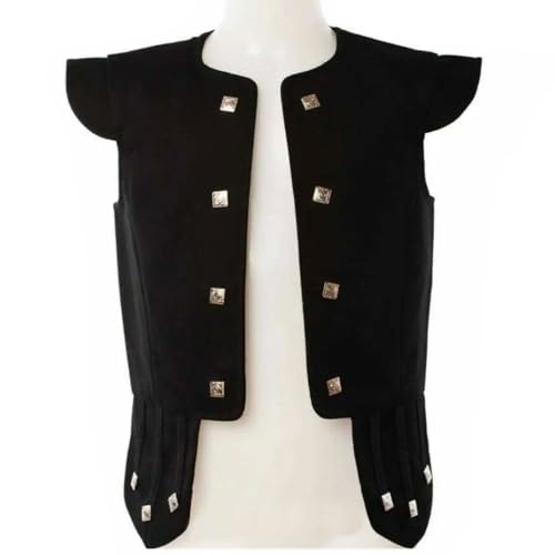 TIG Men Scottish Chieftain Piper Jacobite Vest Highlander Traditional Kilt Waistcoat4