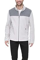 Tommy Hilfiger Men's Classic Zip Front Polar Fleece Jacket, Light Grey/Ice, S