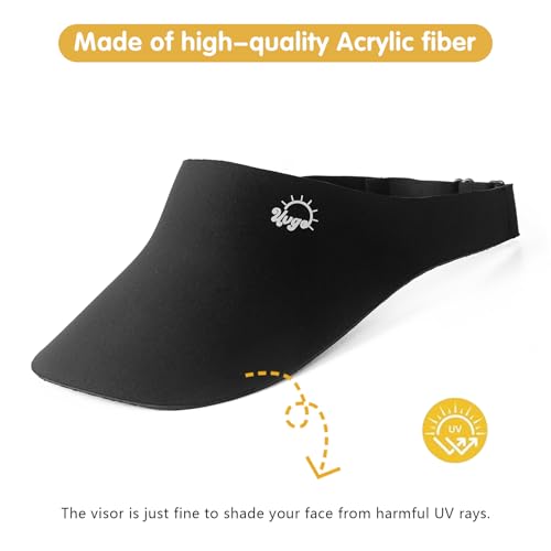 Jastore Kids Sun Visor Hats for Girls Boys Lightweight Sport Hat UPF50+ Sun Hat Tennis Running Hats for Outdoor Activities3