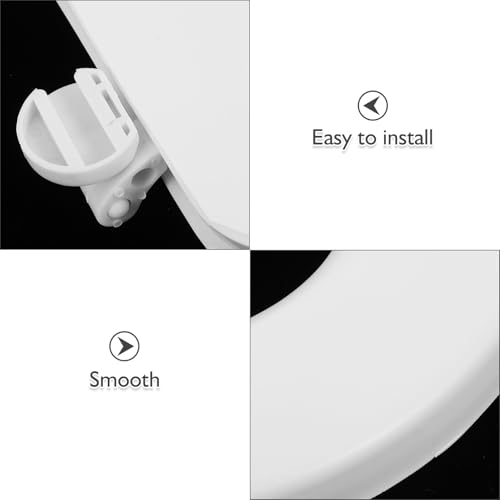 Couvercle de toilette blanc Uonlytech durable résistant en V - 4