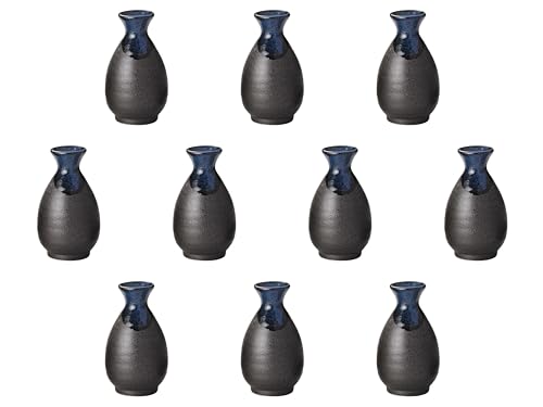 Set of 10 Blue Nagashi Ichigami Tokuri [200cc] | Tokuri Setomonohonpo