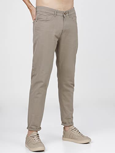 Image of KETCH Men Mid Rise Tapered Fit Trouser