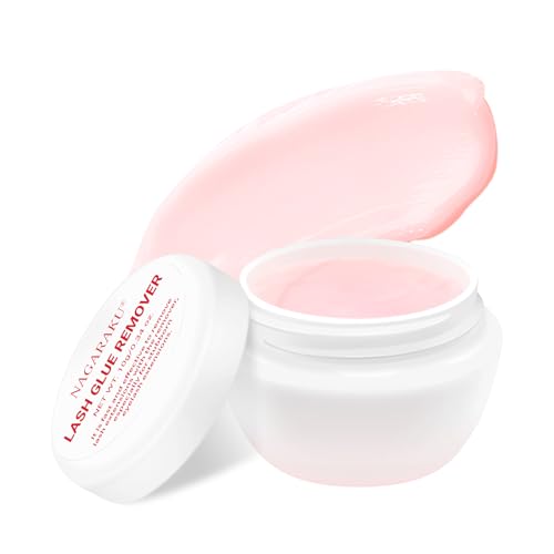 NAGARAKU Crema Removedora de Pagamento Pestanas Removedor de Cola Aroma Gel Suave Remoção de Pestanas de Ação Rápida Suprimentos Removedor de Gel Pestañas Limpiador de Pestañas Crema 10g Sabor a Fresa