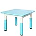 Produktbild Kinderschreibtisch Kinder Kinder Kinderspieltisch Home Kids Spieltisch Holztisch Adjustable Table Hausgarten-Picknick Kindermöbel Schultisch (Color : Blue, Size : 60x60x62cm)