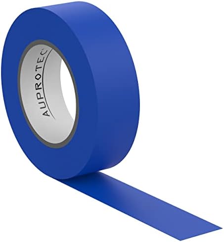 AUPROTEC 1 x taśma izolacyjna niebieska 15 mm x 10 m VDE taśma izolacyjna PVC taśma klejąca dla elektryków DIN EN 60454-3-1