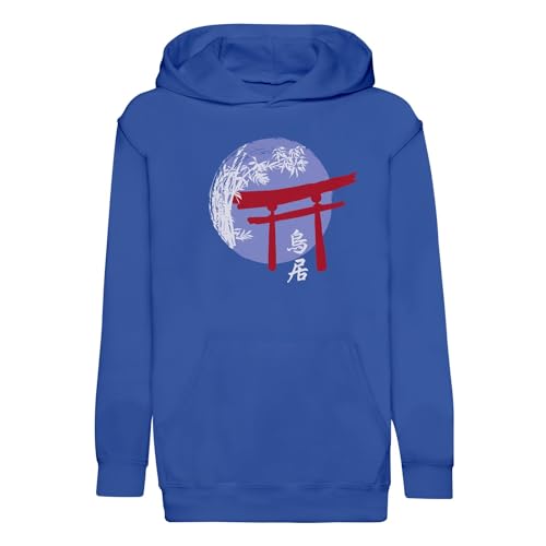 Sweat à capuche enfant Torii bouddhisme Asie vêtement japonais