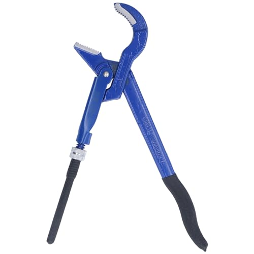 Klucz do Rur, Uniwersalne Metryczne Szczypce Zagięte Pod Kątem 45 ° Szwedzki Klucz do Rur ze Stali Wysokowęglowej do Zacisku Hydraulicznego w łazience(1 inch)
