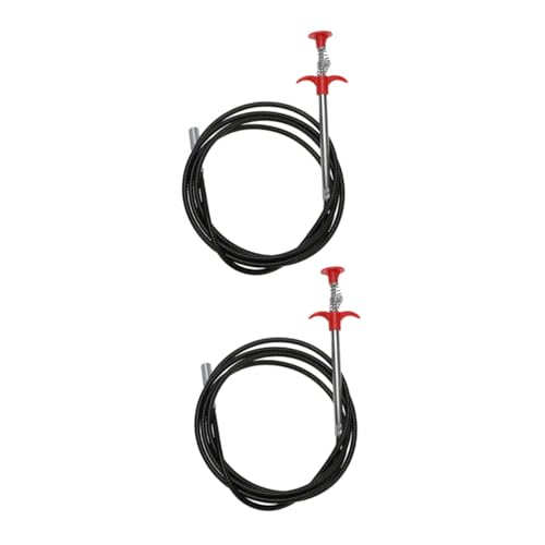 NULYLU 2pcs Drain Clean Claw Pickup Grabber Toilet Bowl Heavy Duty Drain Opener for Kitchen and Bathroom