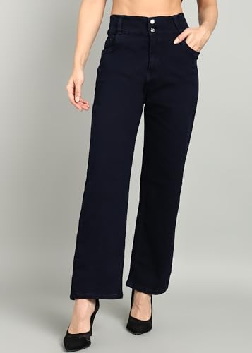 Image of Nifty Women's Denim Stretchable 2-Button Straight Fit Jeans