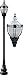 Dabmar Lighting GM8933-VG-MT Cast Aluminum Clear Top Decorative Base Acorn Fixture 70W Metal Halide Multi-Tap - Verde Green