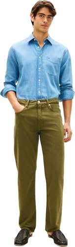 Tommy Hilfiger Herren Jeans Hose Regular Dover Straight Fit, Grün (Dark Artichoke), 30W/30L – Ansicht 5