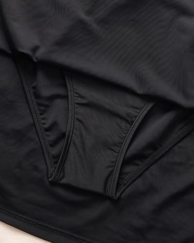 Daci Women Plus Size Tummy Control Swim Skirt Athletic High Waisted Swimsuit Bottom4