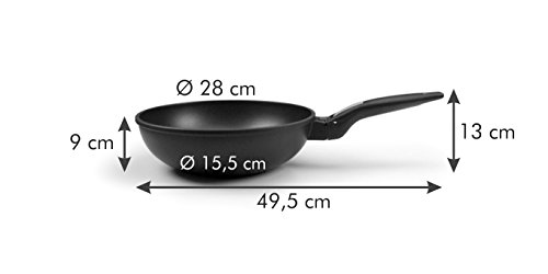 Wok Tescoma SmartClick 28 cm ne colle pas et se range facilement - 8