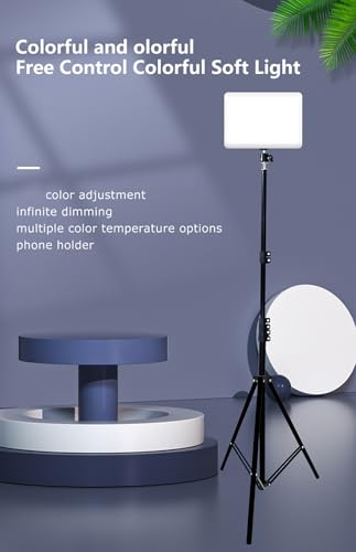 Image of GiftMax RL-11 11inch LED Video Soft Light Panel, 35W for Studio Photography | Video Recording | Conference | YouTube,2700K-5700K CRI95+ | with Remote Control with 7ft Tripod Stand
