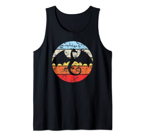 Dragón Volando Fantasía Criatura Mítico Animal Retro Vintage Camiseta sin Mangas