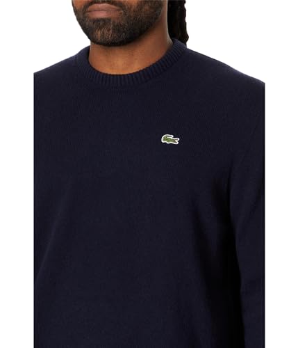 Lacoste Men's Classic Fit Long Sleeve Cashmere Crew Neck Sweater3