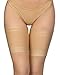 Annes styling Bandas antirozaduras para el muslo, elásticas, para evitar el roce entre los muslos, encaje con forro protector de silicona antideslizante Satinado Visone, Tamaño L (62-66cm)