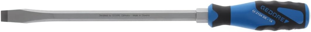 Gedore 2154SK 14 3C-Screwdriver with striking cap for slotted head screws 14mm