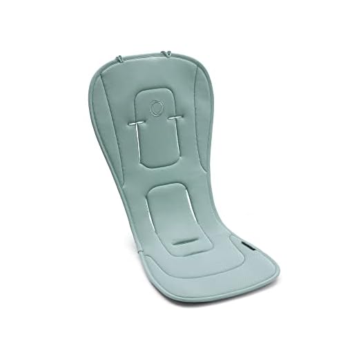 Bugaboo Colchoneta Doble Confort para carritos, Comodidad para todas las estaciones, Ajuste mejorado, Compatible con todos los carritos Bugaboo, Reversible, Malla 3D supersuave, Pine Green