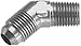 Red Horse Performance 823-12-16-5 -12 45 Degree Male Adapter To -16 (1") NPT Male - Clear