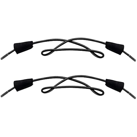 Endoto Shoelaces for Hey Dude Elastic Strings Replacement Laces Shoes(Color:Black,Size:18Inch) Cover